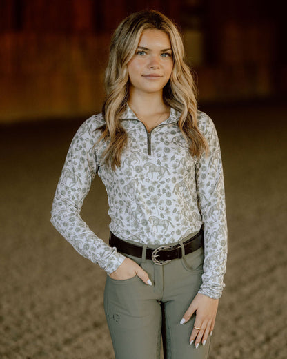 D. D. Connection Collection EVERGREEN Long Sleeved Training Shirt