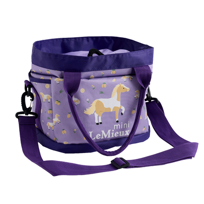 LeMieux Mini Lemon Grooming Set  bag view in Lilac