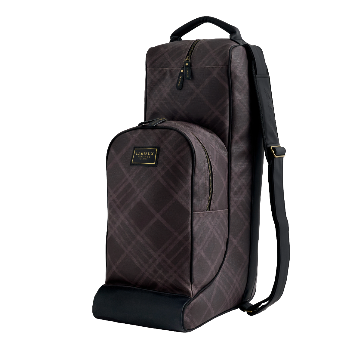 LeMieux Heritage Boot & Hat Bag-Cocoa-side view