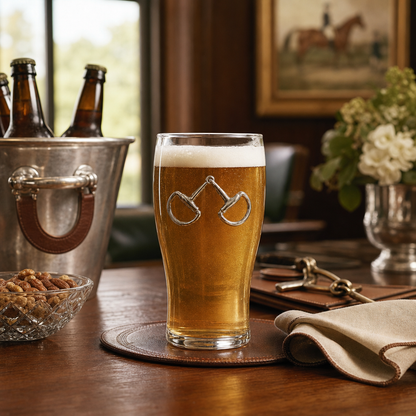 Arthur Court Designs - Equestrian Bit Beer Pint Glasses - Set of 4
