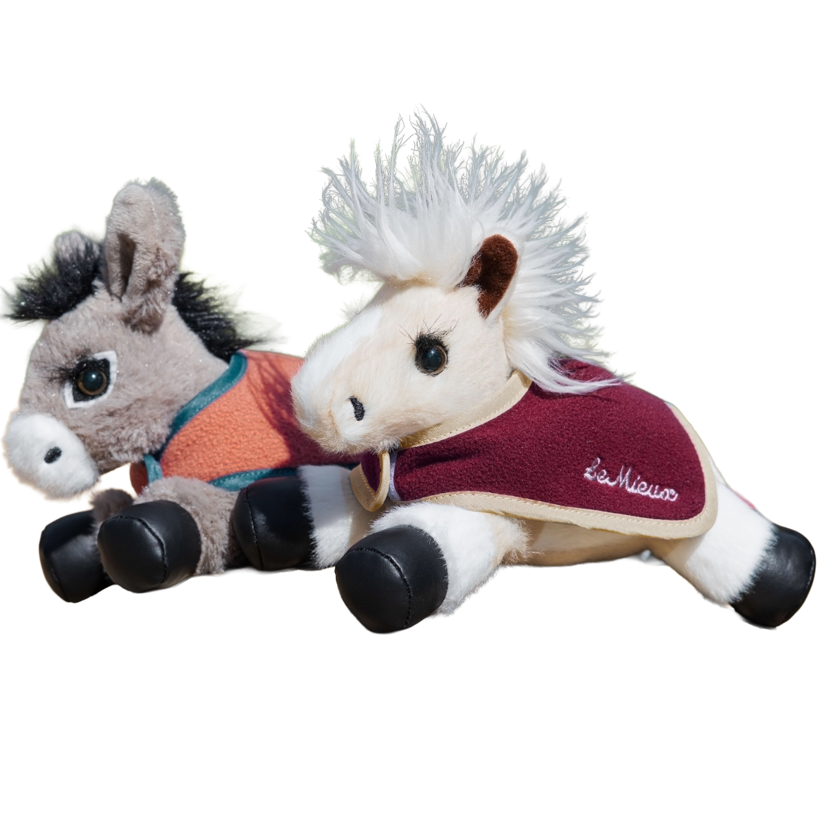LeMieux Tiny Rugs 2 Pack, Blackberry/spiced earth, toy view
