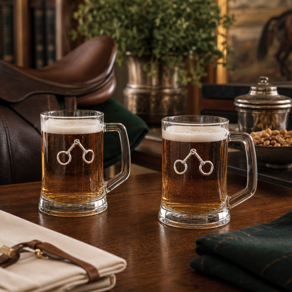 Arthur Court Designs - Equestrian Bit Beer Mugs - Set of 2