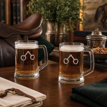 Arthur Court Designs - Equestrian Bit Beer Mugs - Set of 2
