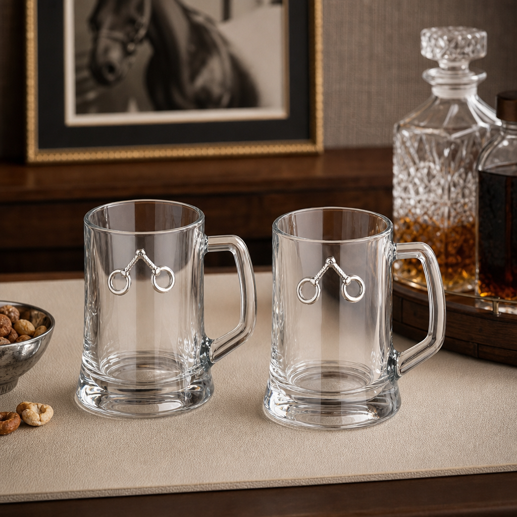 Arthur Court Designs - Equestrian Bit Beer Mugs - Set of 2