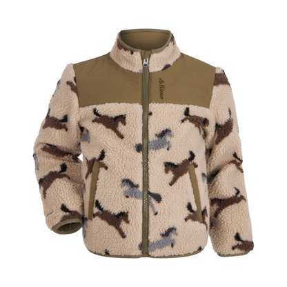 LeMieux Mini Theo Pony Fleece Jacket - Willow Green - Front View