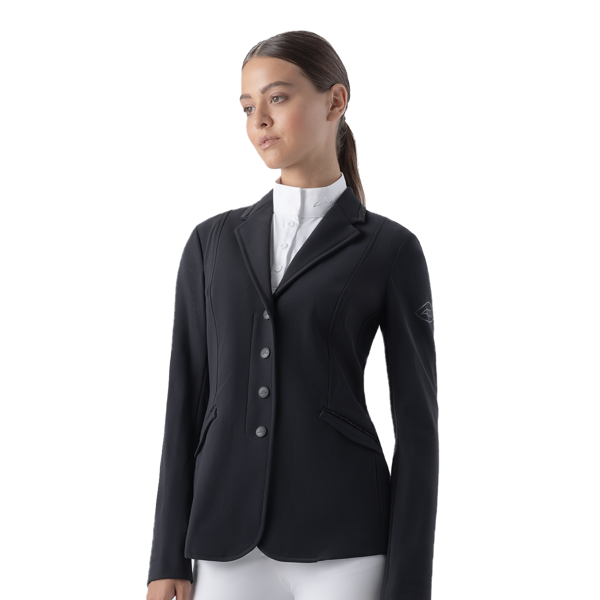 Equiline Women's Garcia AirVest Compatible Show Coat with Swarovski Details