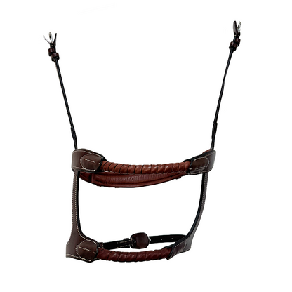 AJR Leather Covered Rope Double Noseband