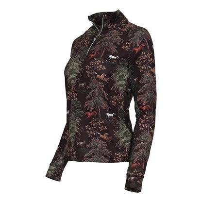 Dapplebay Autumn Toile 1/4 Zip LS Riding Top