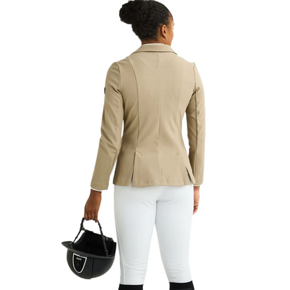 Maya Delorez Women's Show Jacket-Beige-Back View