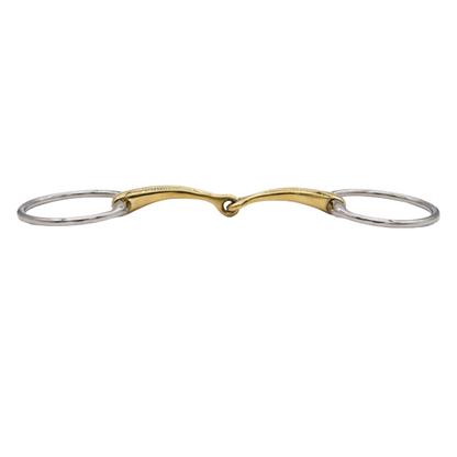 AJR Single Jointed Golden Ease Eggbutt Bit