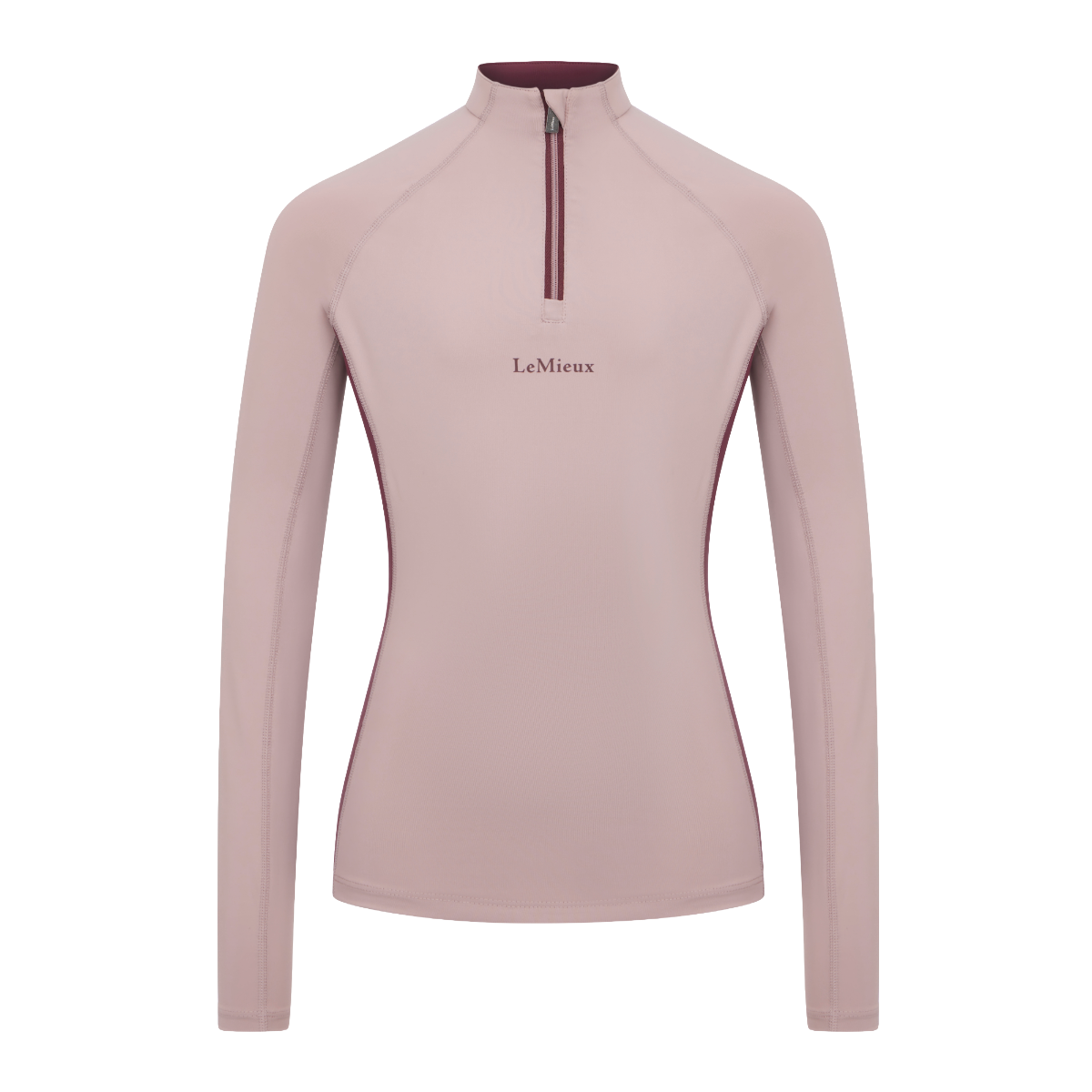 LeMieux Young Rider Classique Base Layer-wild rose-mannequin-front view