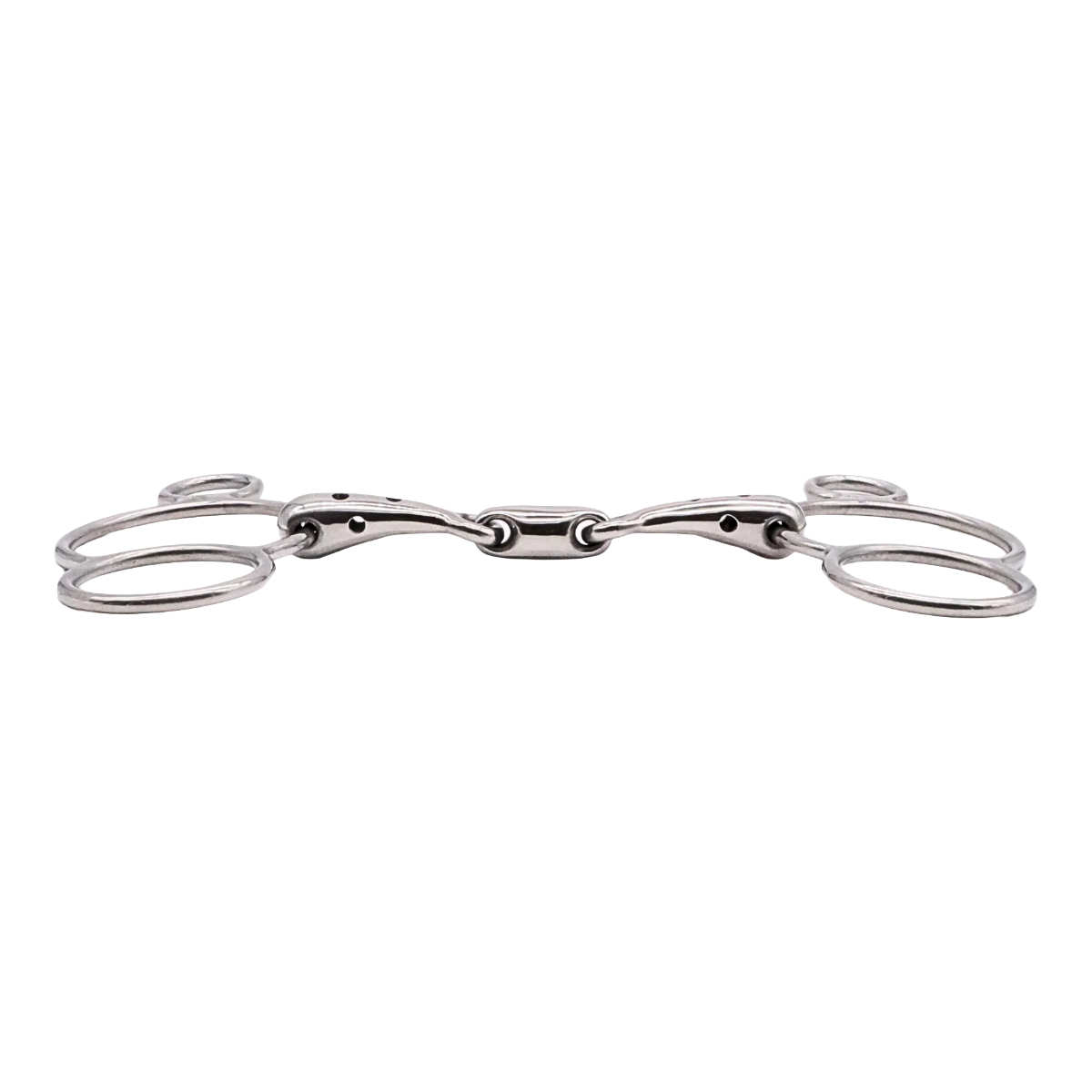 Jake Adams Double Jointed Whistle Two Ring Bit