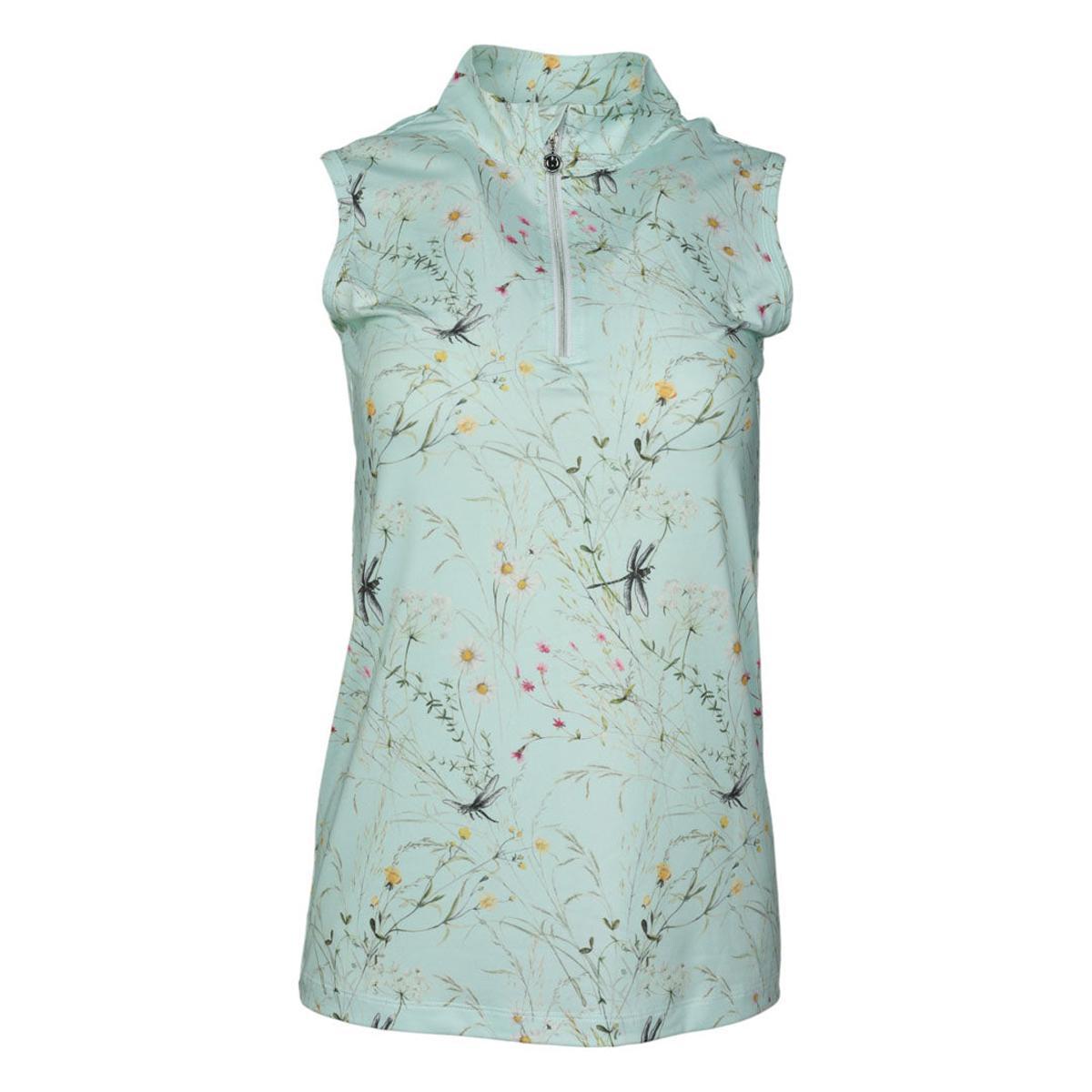 Dapplebay Dragonfly Meadow 1/4 Zip Sleeveless Riding Top