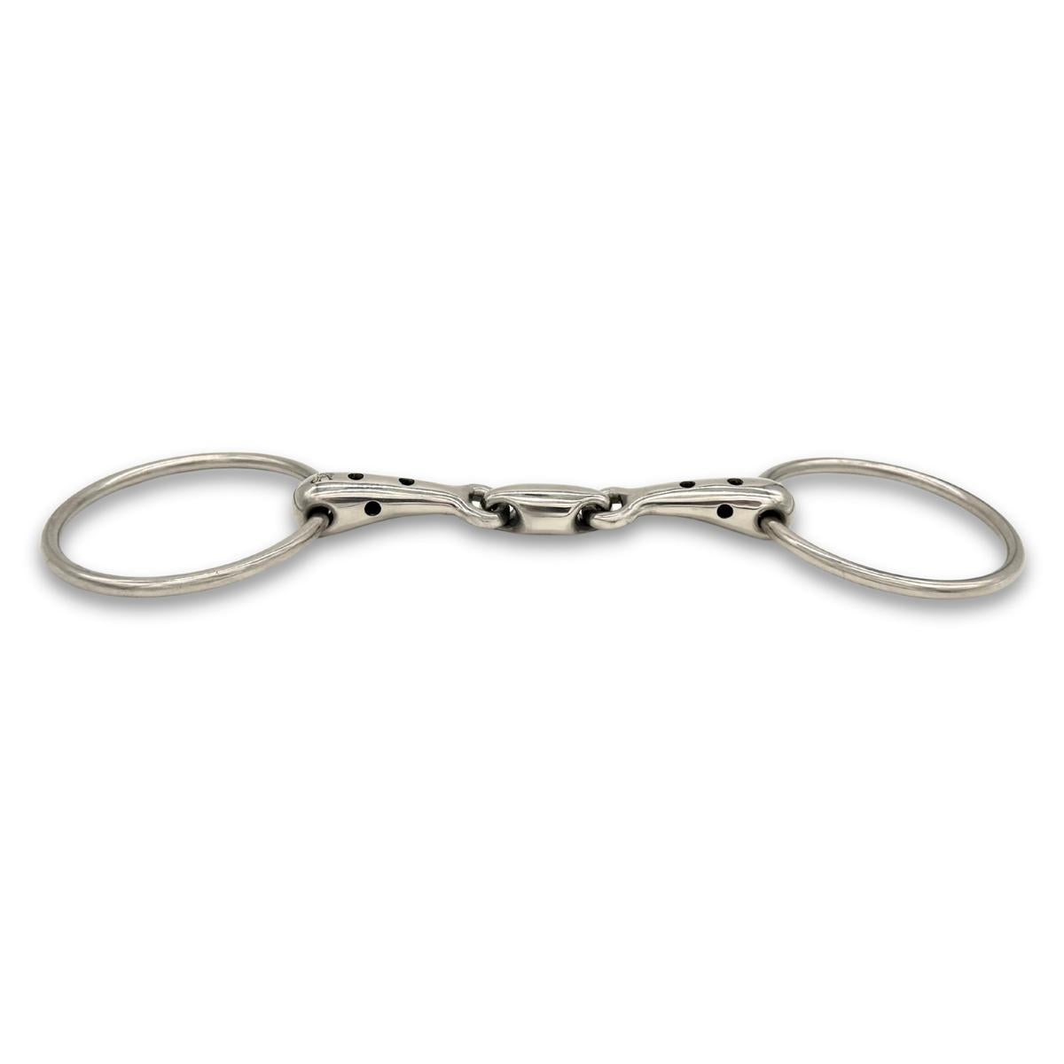 Jake Adams Double Jointed Whistle Mouth Loose Ring Bit