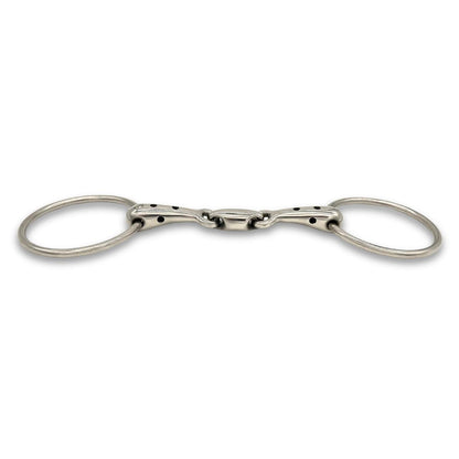 Jake Adams Double Jointed Whistle Mouth Loose Ring Bit