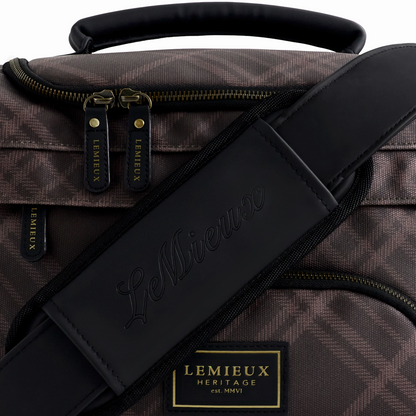 LeMieux Heritage ProKit Lite Grooming Bag-Cocoa-strap view