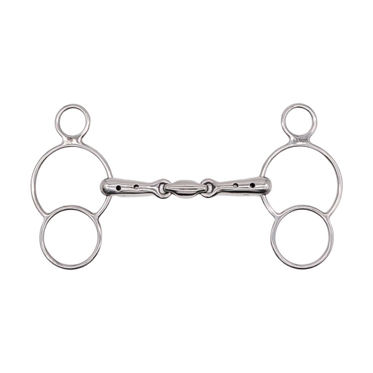 Jake Adams Double Jointed Whistle Two Ring Bit