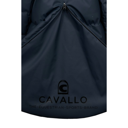 Cavallo Women's Cavaldaly Maxi Coat-Dark Blue-Logo View