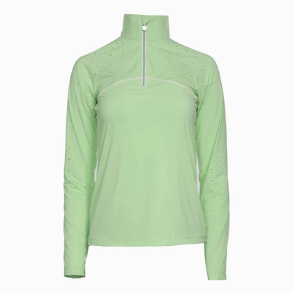 Dapplebay Women's Lady 1/4 Zip Aircut Long Sleeve Riding Top