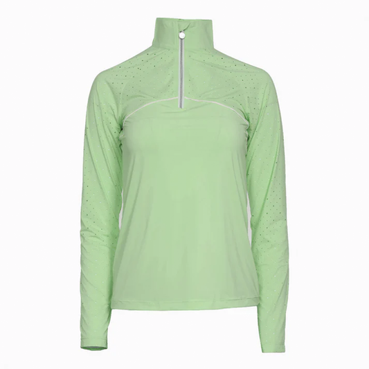 Dapplebay Women's Lady 1/4 Zip Aircut Long Sleeve Riding Top