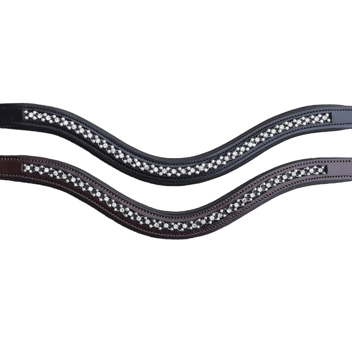 Red Barn by KL Select Curved Pearl Browband