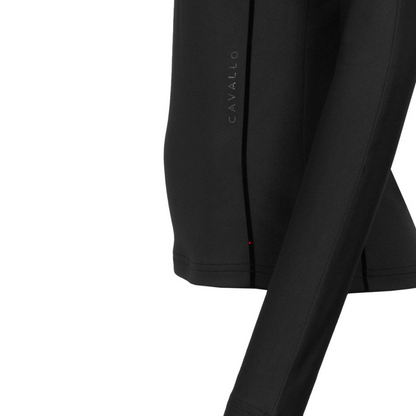 Cavallo Women's Cavaldivya HalfZip Long Sleeve Shirt-Black-Cuff View