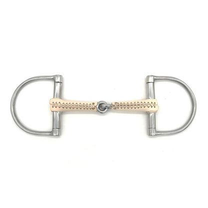 Jake Adams Single Jointed Leather Covered Dee Bit