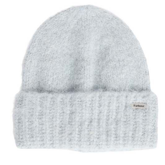 Barbour Emmy Beanie & Scarf Gift Set, soft blue, hat view