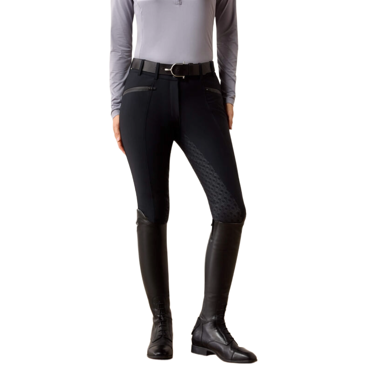 Ariat Women's Troika H2O Full Seat Breeches model view in black