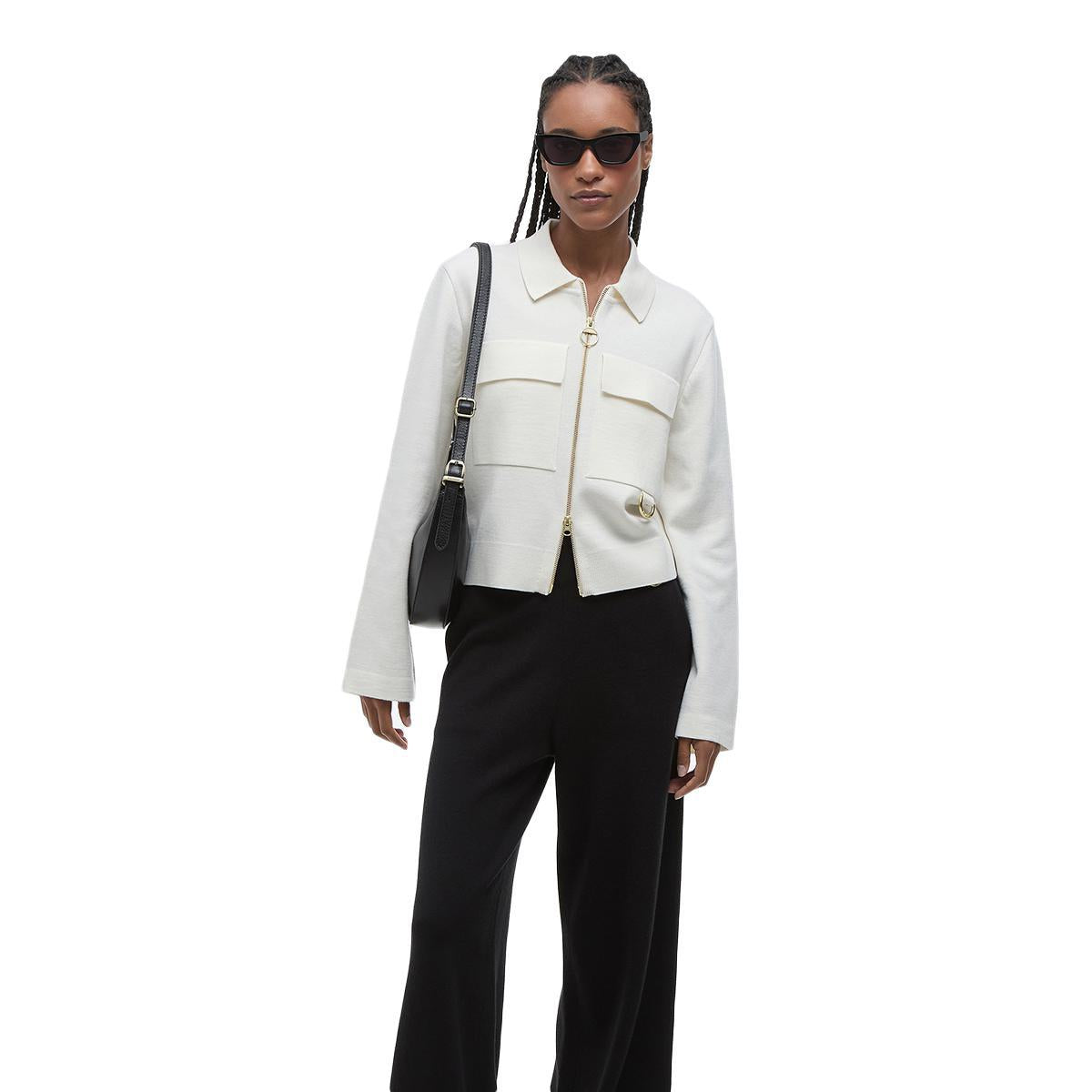 Barbour Women's Alma Knitted Zip Through Cardigan