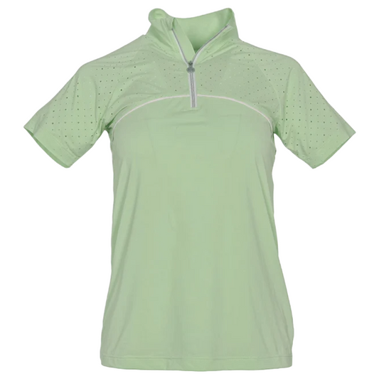 Dapplebay Women's Lady 1/4 Zip Aircut Short Sleeve Riding Top