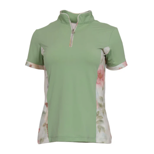 Dapplebay Women's Grace 1/4 Zip Short Sleeve Riding Top