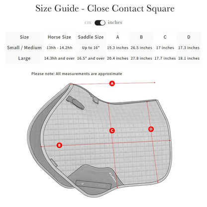 LeMieux Loire Classic Close Contact Square Saddle Pad