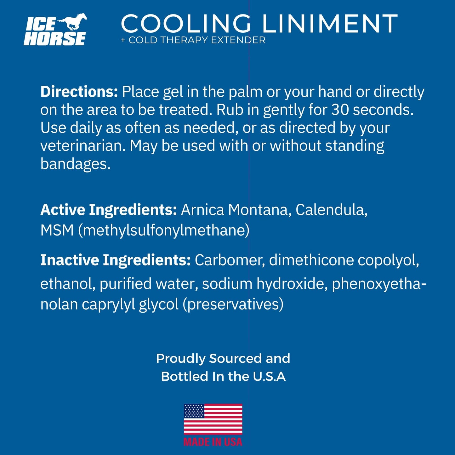 Ice Horse Cooling Liniment and Cold Therapy Extender