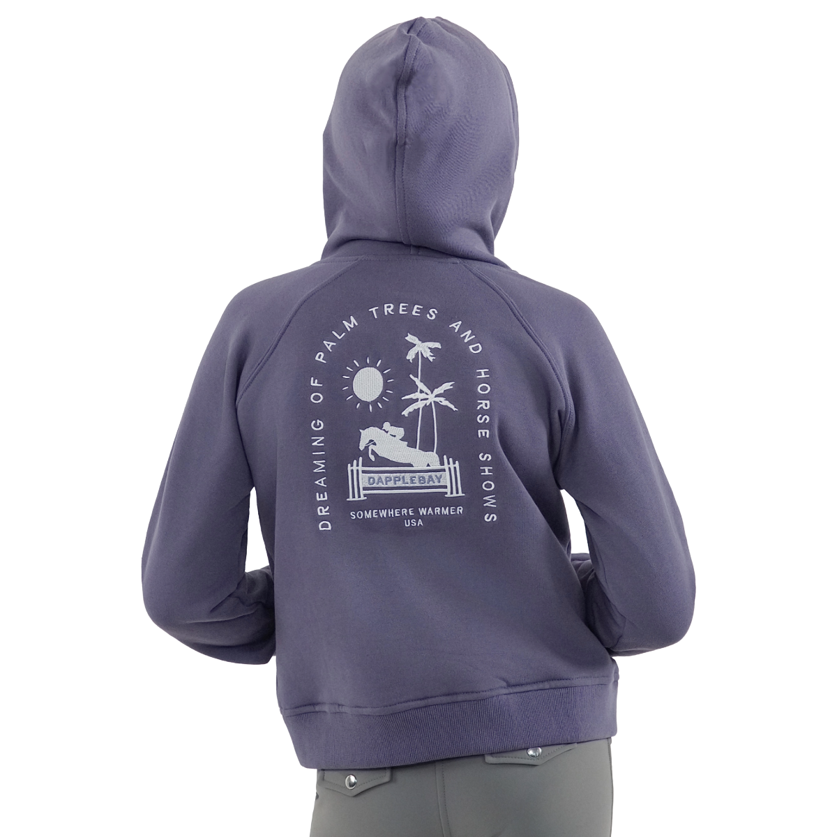 Dapplebay Kid's Palm Trees & Horse Shows Hoodie