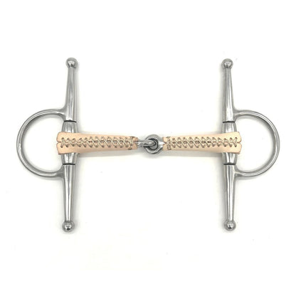 Jake Adams Single Jointed Leather Covered Full Cheek Bit