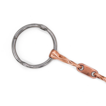 Jake Adams Twisted Copper Loose Ring Gag with Dr. Bristol Link
