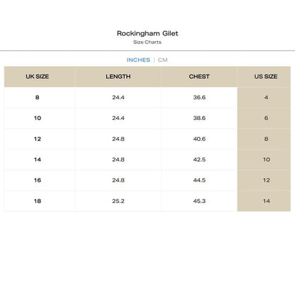 Welligogs Women's Rockingham Wool Gilet Vest