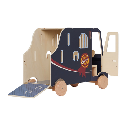 LeMieux Toy Pony Travel Lorry-Wooden-Door View