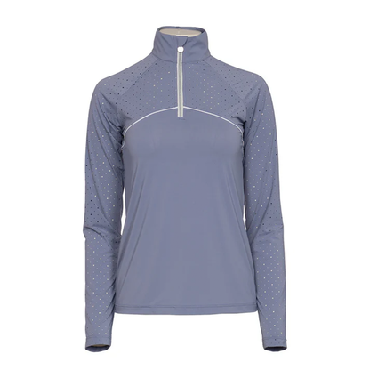 Dapplebay Women's Lady 1/4 Zip Aircut Long Sleeve Riding Top