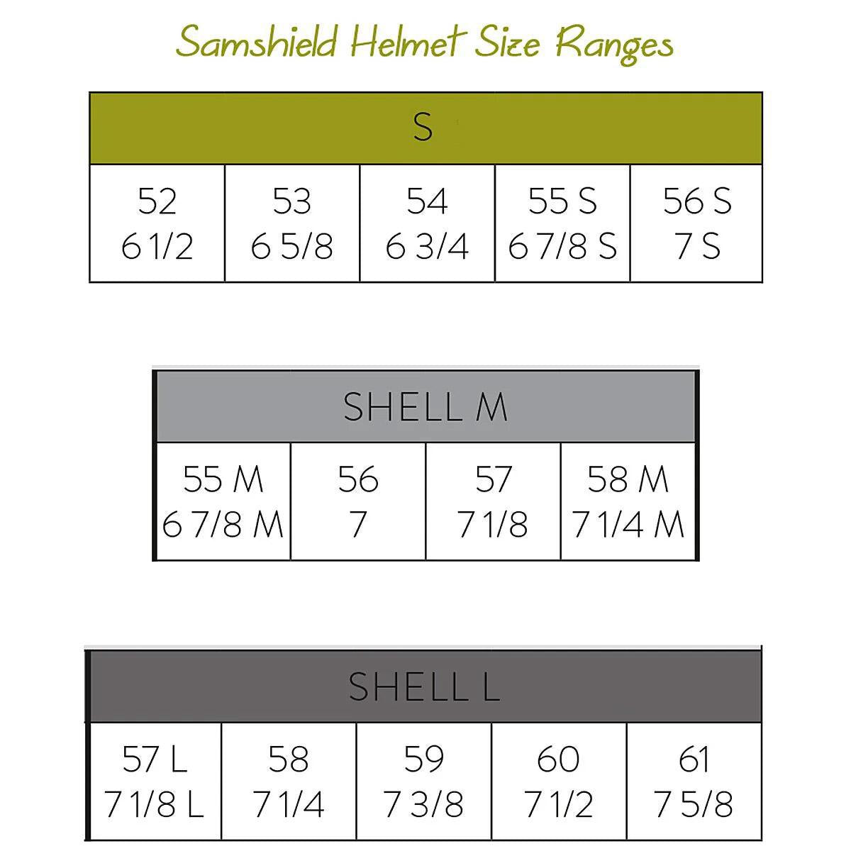 Samshield Miss Shield Shadowmatt Helmet - Dark Line