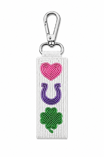 Tucker Tweed  Beaded Bag Charm/Keychain