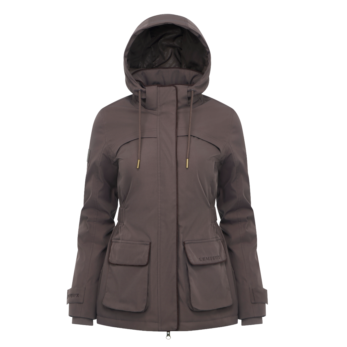 LeMieux Women's Heritage Beatrice Waterproof Coat-Cocoa-front view