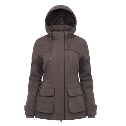LeMieux Women's Heritage Beatrice Waterproof Coat-Cocoa-front view