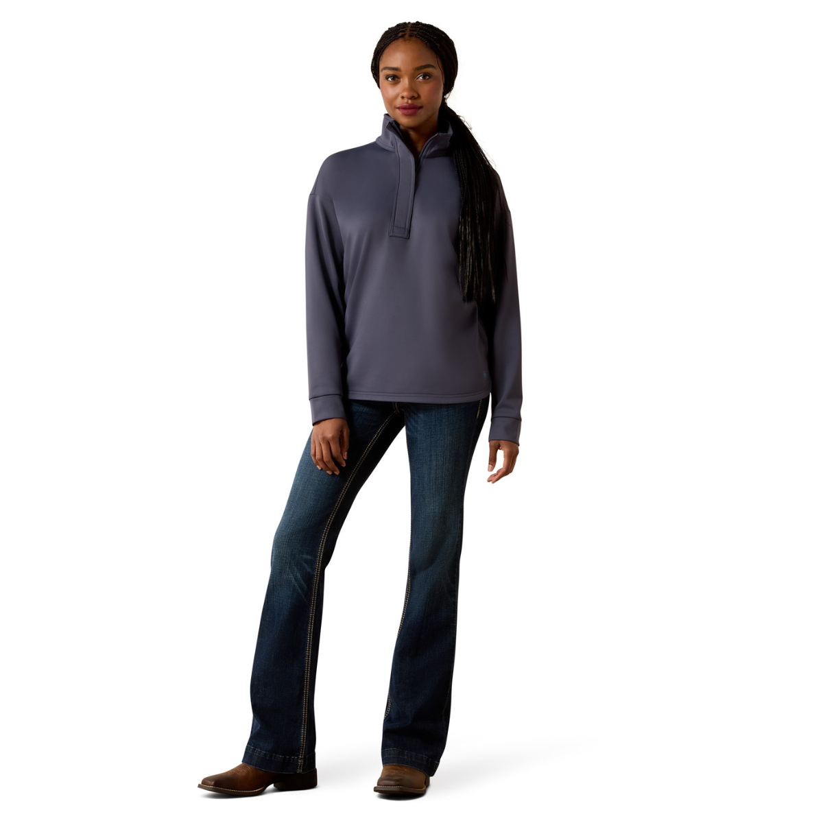 Ariat Women's Breeze Logo 1/2 Zip Sweatshirt - Sale