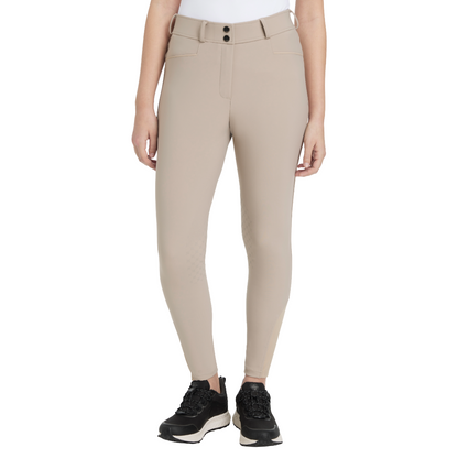LeMieux Isabelle Knee Grip Breeches Model View in Almond