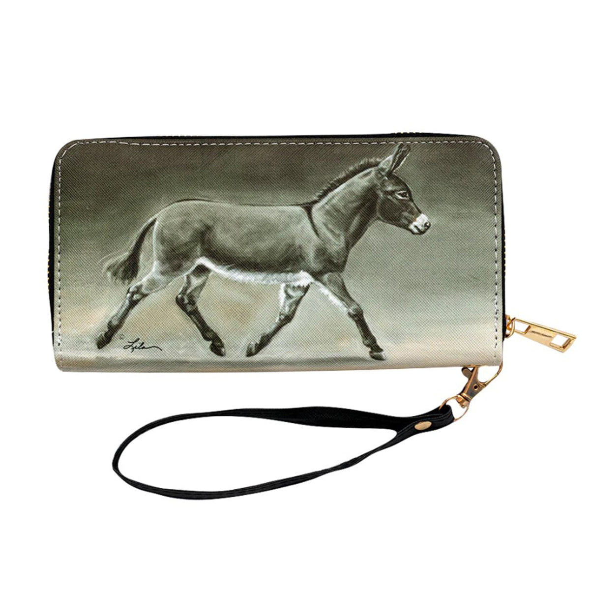 AWST Int'l "Lila" Donkey on the Move Wallet with Wristlet