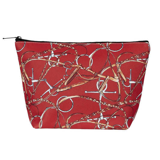 AWST Int'l "Lila" Snaffle Bridle Cosmetic Pouch