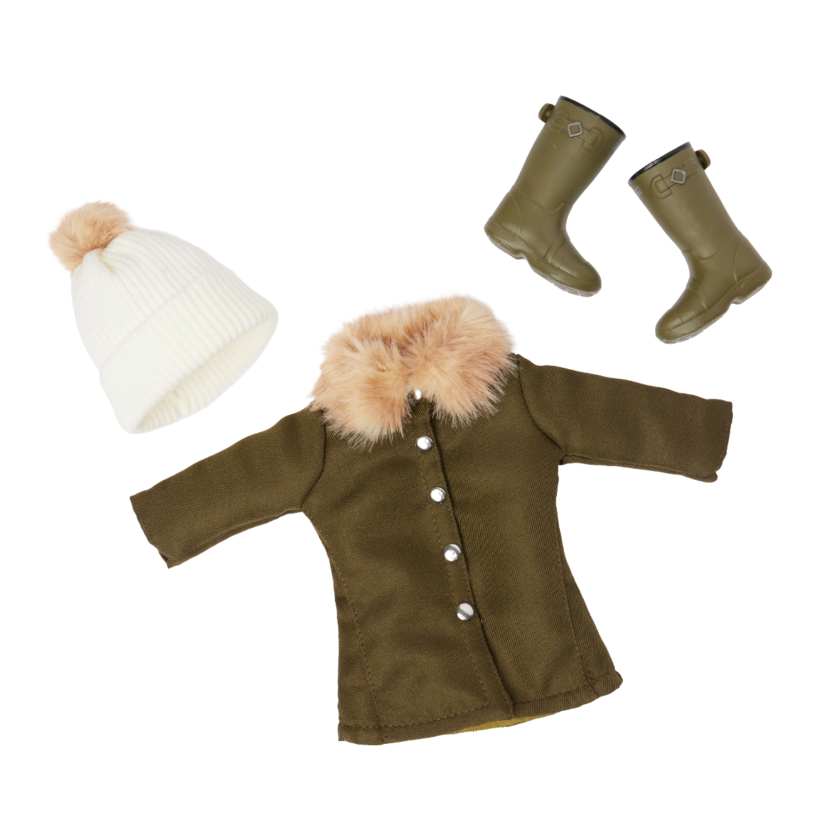 LeMieux Toy Rider Winter Country Outfit front view in green