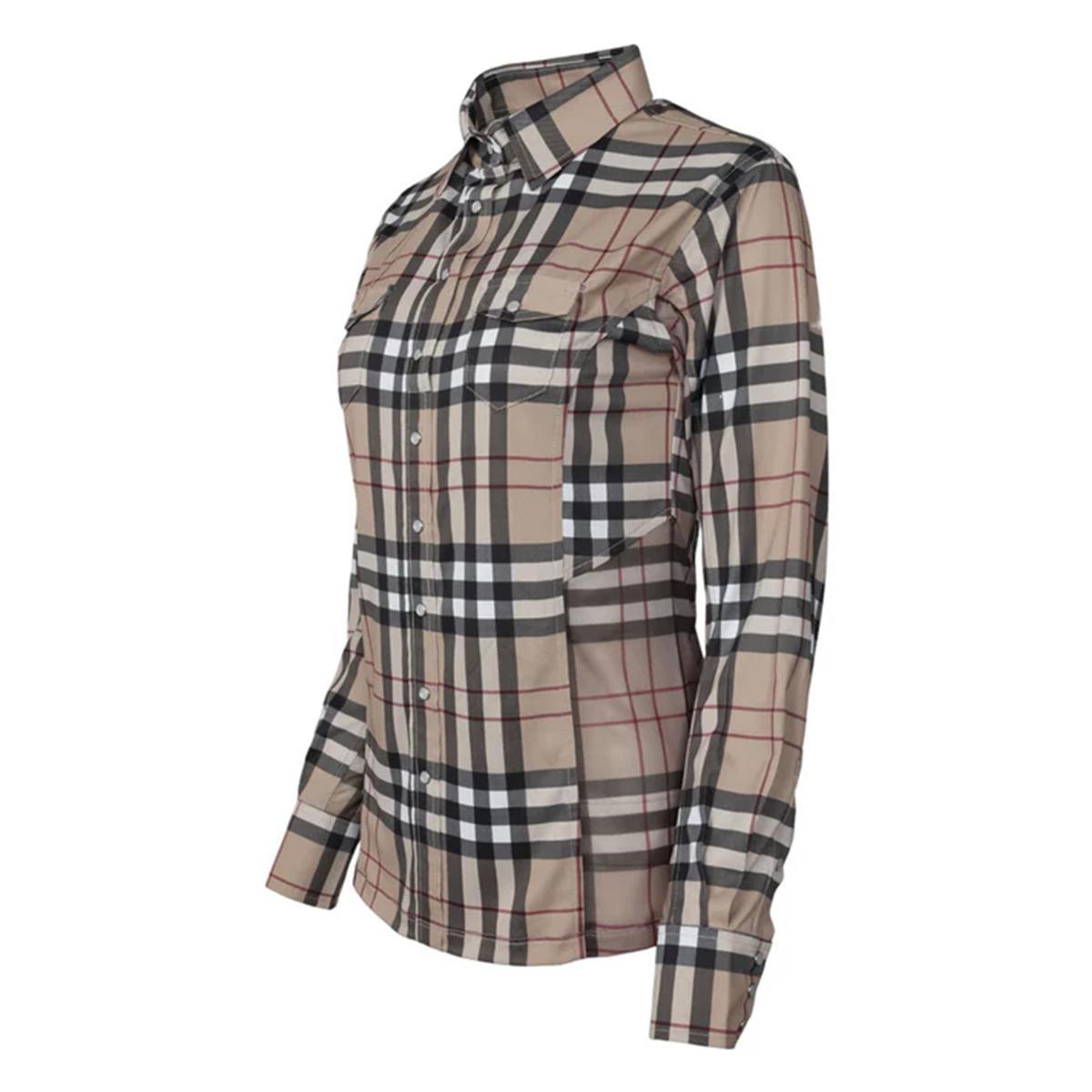 Dapplebay Women's Holiday Plaid Western Top